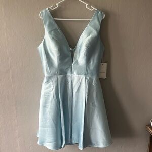 Witness of Love Light Blue A Line Homecoming Dress Size 14 NWT